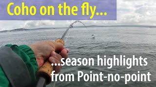 Coho on the fly season highlights from Point No Point [upl. by Suiramad]