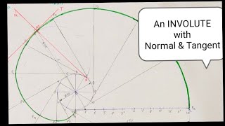 Involute with Normal ampTangent Engineering Drawing [upl. by Idarb]