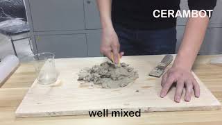 Clay powder  CERAMBOT printing materials [upl. by Marsha]