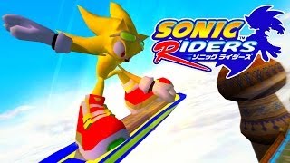 Sonic Riders  Sky Road  Super Sonic No HUD no Blur REAL Full HD Widescreen [upl. by Eileme]