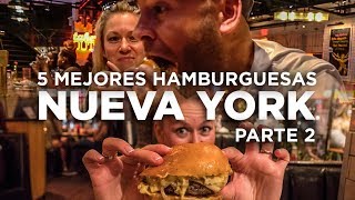 Las 5 mejores hamburguesas de Nueva York parte 2 [upl. by Ecirtram]