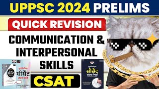 How to learn Interpersonal Skills Including Communication Skills for CSATcsat prelims2024 uppsc [upl. by Sucramad]