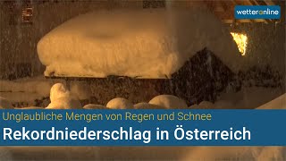 Schnee und Regen  Rekordniederschlag in Österreich 07122020 [upl. by Reeve]