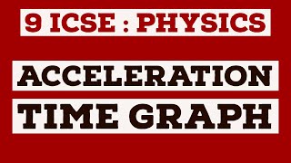 Class 9  ICSE  Acceleration Time Graph  Motion In One Dimension [upl. by Almeria661]