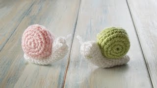 crochet How To Crochet a Snail  Yarn Scrap Friday [upl. by Oker999]