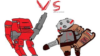 gutterman vs guttertank EPIC BATTLE [upl. by Knarf]