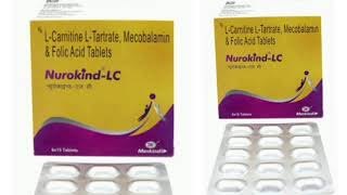 Nurokind LC Tablets LCarnitine LTartrate Mecobalamin amp Folic Acid Tablets [upl. by Amedeo]