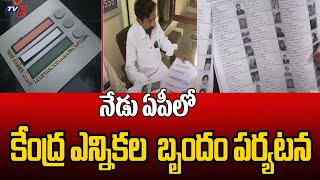 నేడు ఏపీకి కేంద్ర ఎన్నికల సంఘం బృందం  Central Election Commission team visit AP  TV5 News [upl. by Pavier]