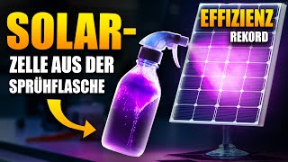 Geniale Erfindung SprühSolarzelle 95 günstiger als Solarmodule [upl. by Assyral]