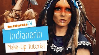 Indianerin schminken  buttinette TV MAKEUP TUTORIAL [upl. by Ellicul]