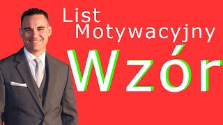 List motywacyjny wzór [upl. by Afatsum]