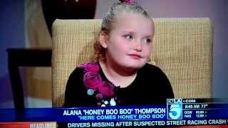 HONEY BOO BOO 10152012 HYPER amp OUTOFCONTROL DESTROYS INTERVIEW KTLA Los Angeles [upl. by Loni136]