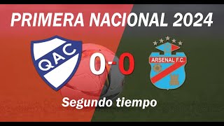 Quilmes vs Arsenal  Primera Nacional 2024 Zona A Fecha 6 Segundo Tiempo [upl. by Deehsar]