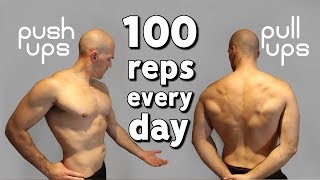 100 Push Ups amp Pull Ups A Day For 30 Days  Results  Method [upl. by Koosis667]