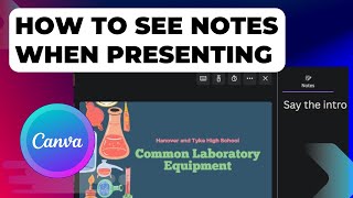 How To See Notes In Canva When Presenting [upl. by Darreg]