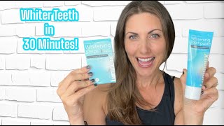 Easy 2 Step Teeth Whitening that works Lumineux Strips amp Toothpaste [upl. by Roinuj]