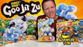 15 Heroes of Goo Jit Zu Including the Ultra Rare quotFrostbitequot Adventure Fun Toy review by Dad [upl. by Knipe]