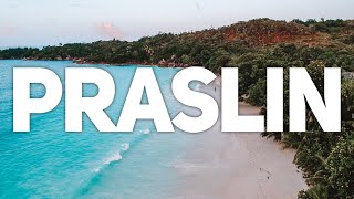 Praslin Seychelles  Anse Lazio Drone Shots [upl. by Marchal]