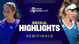 Kasatkina amp Haddad Maia in semifinal action at Seoul 2024  WTA Match Highlights [upl. by Anerdna]