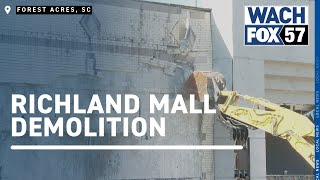 Richland Malls demolition begins Major move in Forest Acres redevelopment [upl. by Ydolem]