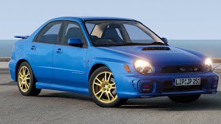 Subaru Impreza Sedan 2002 in BeamNG 702 [upl. by Ahsiym]