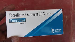 Tacrolimus ointment 01ww review of  tacroliusointment vitiligocream for white skin [upl. by Casta]