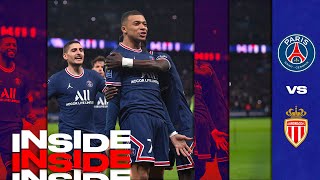 🎦👀 𝗜𝗡𝗦𝗜𝗗𝗘 🆚 Monaco 20  Mbappé ⚽️⚽️ [upl. by Avihs]