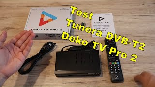 Najlepszy tuner DVBT2 Hevc H265  DVBC   Deko TV Pro 2  Prezentacja jego możliwości [upl. by Aneg522]