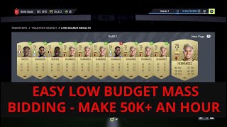 FIFA 22 TRADING TIPS  EASY LOW BUDGET MASS BIDDING  MAKE 50K AN HOUR  FIFA 22 TRADING TIPS [upl. by Ahsets]