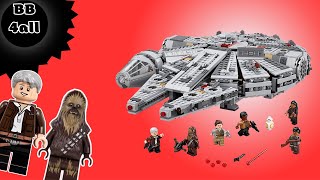 Lego Star Wars Millennium Falcon 75105  Stop Motion Build Review [upl. by Malha547]