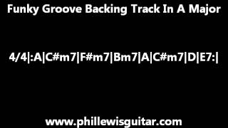 Funky Groove Backing Track In A Major [upl. by Opportina964]