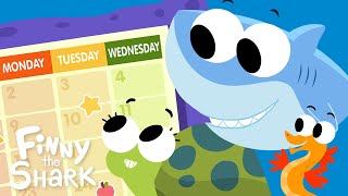 Days Of The Week  Kids Song  Finny The Shark [upl. by Petrie]