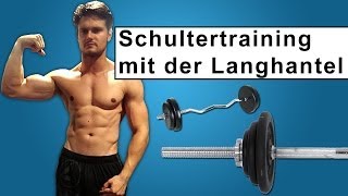 Krasses Schultertraining in 5 Min Langhantel Training [upl. by Danny]