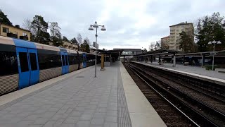 Stockholm Metro  Skärmarbrink Station  Sweden  220424 [upl. by Assed680]