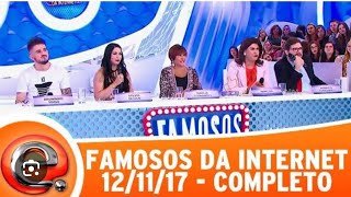 Famosos da Internet  Completo  Programa Eliana 121117 [upl. by Namas651]