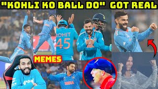 KOHLI WICKET CELEBRATION 😂😂 ROHIT SHARMA BOWLING  IND VS NED 2023 WC [upl. by Young]