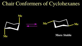 chair conformers for cyclohexanes derivatives [upl. by Eralcyram]