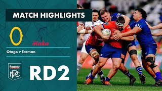 Bunnings NPC 2022  Round 2 Highlights  Otago v Tasman [upl. by Htebsil]