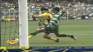 El Dia Que Debuto Iván Zamorano Con El America  Y Le clavo 3 Al Santos  Enero 2001 [upl. by Carny]