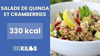 Salade de quinoa et cramberries  CroqKilos [upl. by Stamata]