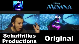 Schaffrillas Productions Shiny Reanimated SideBySide Comparison w Original Moana Shiny Song [upl. by Mishaan]