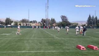 49ers Aldon Smith takes part in OLB drills [upl. by Shull865]