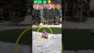 Zlatan VS Lehmann VS Benzema VS Haaland VS Messi VS Ronaldo Epic Ice Cold Challenge😱 [upl. by Leshia948]