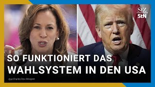 USPräsidentschaftswahl Das Wahlsystem der Vereinigten Staaten einfach erklärt  Harris vs Trump [upl. by Nallad105]