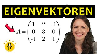 Eigenwerte und Eigenvektoren berechnen 3x3 Matrix – charakteristisches Polynom [upl. by Sunshine]