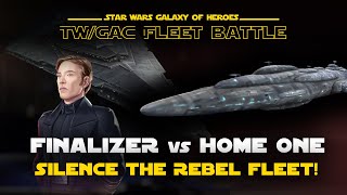 Finalizer vs Home One  SWGOH GAC  TW Fleet Counter [upl. by Assir]