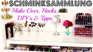 SCHMINKSAMMLUNG 2015  HACKS DIY AUSSORTIEREN amp TIPPS  KindOfRosy [upl. by Rondon]