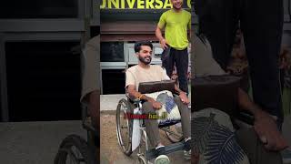 WORKOUT ON WHEELCHAIR💪‎fitness motivationalviralshorts gymviralshortsPrashantrajpoot415 😎❤️ [upl. by Okiam]