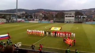 National anthems of Macedonia and Slovenia 23032016 [upl. by Laniger]