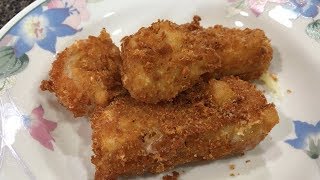 French Fry Breaded Cheese Sticks amp Onion Rings RecipeCooking amp Eating Sounds ASMR [upl. by Kelula720]